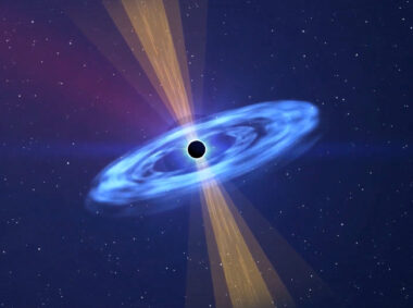 Astronomers identified an extremely bright black hole jet