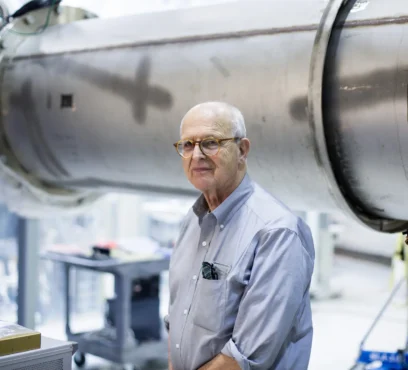 Rainer Weiss in 2018 at the Laser Interferometer Gravitational-Wave Observatory (LIGO) at the Massachusetts Institute of Technology.