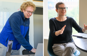 Andrew Vanderburg (left) and Ariel White