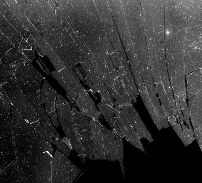 Brittany Nelson, Broken Plate (from Harvard Astronomical Photographic Glass Plate Collection), 2025. Gelatin silver print, 52 x 62 in (framed)