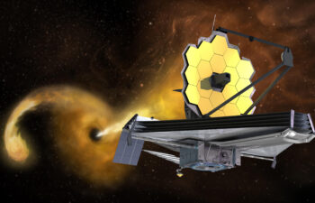 Astronomers at MIT, Columbia University, and elsewhere have used NASA’s James Webb Space Telescope to peer through the dust of nearby galaxies and into the aftermath of a black hole’s stellar feast.