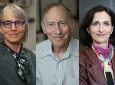 Left to right: MIT professors Nancy Kanwisher, Robert Langer, and Sara Seager