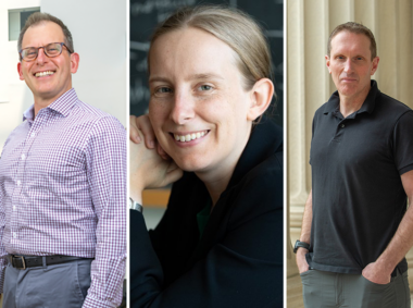 2024 John Simon Guggenheim Foundation Fellows include (left to right) Roger Levy, Tracy Slatyer, and Martin Wainwright.