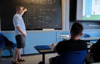 Professor Michael McDonald teaches enlisted veterans and service members at the MIT Warrior-Scholar Project STEM boot camp every summer and co-manages the program. “They are just curious and hungry, and they couldn’t care less about how they come off," he says of the students. "As a professor, it’s like your dream class."