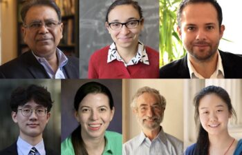 Recent American Physical Society honorees include (top row