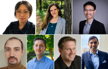 New faculty of the MIT School of Science (clockwise from top left): Wanying Kang